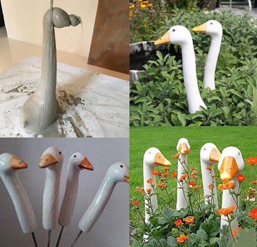 Создание гипсового гриба для вашего сада